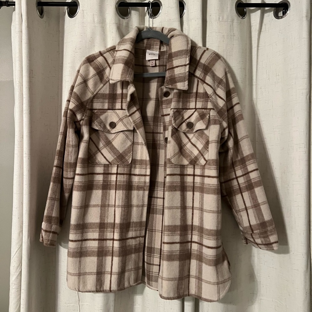 Womens Plaid Shacket